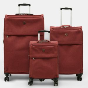 סט 3 מזוודות מפוארות ואיכותיות TRAVEL CLUB טרוול קלאב