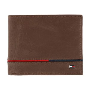 ארנק עור לגבר במראה ייחודי  TOMMY HILFIGER  טומי הילפיגר