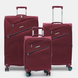 סט 3 מזוודות בסגנון אירופאי AMERICAN TRAVEL אמריקן טרוול