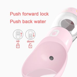 בקבוק נייד לכלב/לחתול  2 ב 1 כולל מים ואוכל