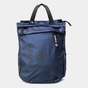 Desigual – תיק גב איכותי בצבע כחול מטאלי