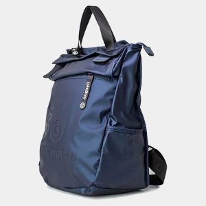 Desigual – תיק גב איכותי בצבע כחול מטאלי