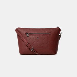 Desigual Alma Catania- תיק צד קטן בצבע בורדו