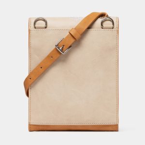 Desigual – תיק צד מלבני בצבע חום בהיר