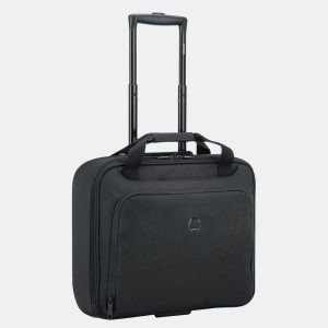 Delsey – תיק עסקים על גלגלים בצבע שחור