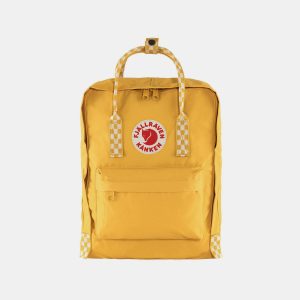 Kanken Classic – תיק גב קלאסי 16 ליטר בצבע צהוב משובץ