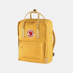 Kanken Classic – תיק גב קלאסי 16 ליטר בצבע צהוב משובץ
