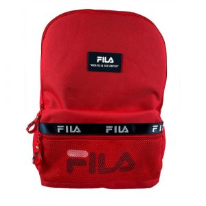 תיק גב במראה אדום נוצץ FILA פילה