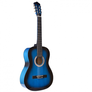 גיטרה קלאסית בצבע כחול מרהיב